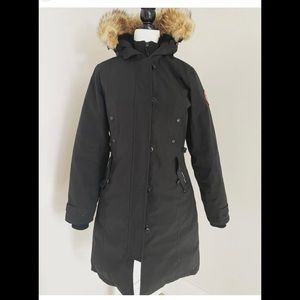 Authenic black trillium parka canada goose jacket